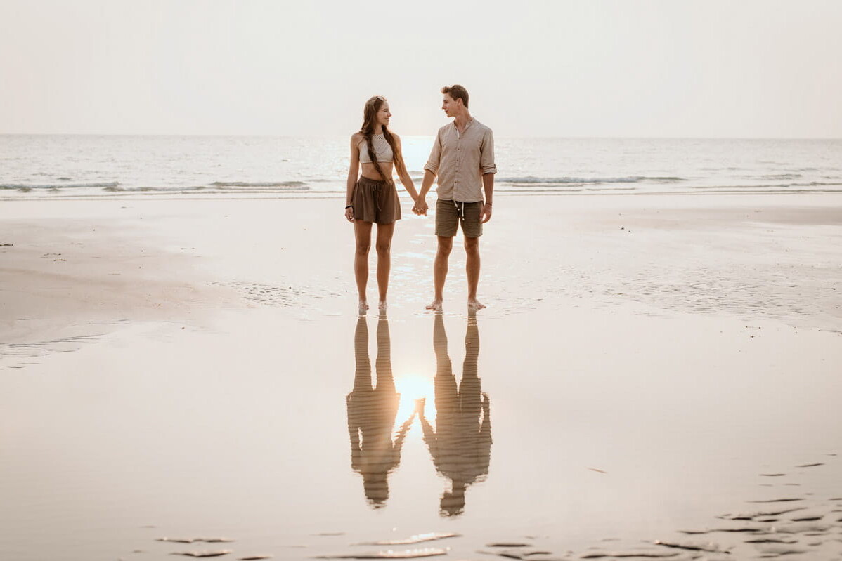 ensaio pré wedding na praia em Florianopolis